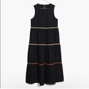Madewell Rickrack Cattail tiered dress